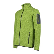 CMP Fleece Jacket Knit-Tech with Stand-up Collar Green Men